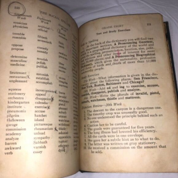 Antique  The McCall Speller Book Two 1925 - Picture 3 of 12